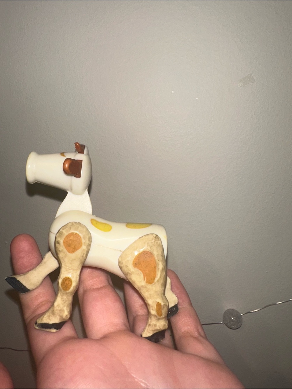 Fisher-Price Little People Cow Old Vintage Farm Animal Toy